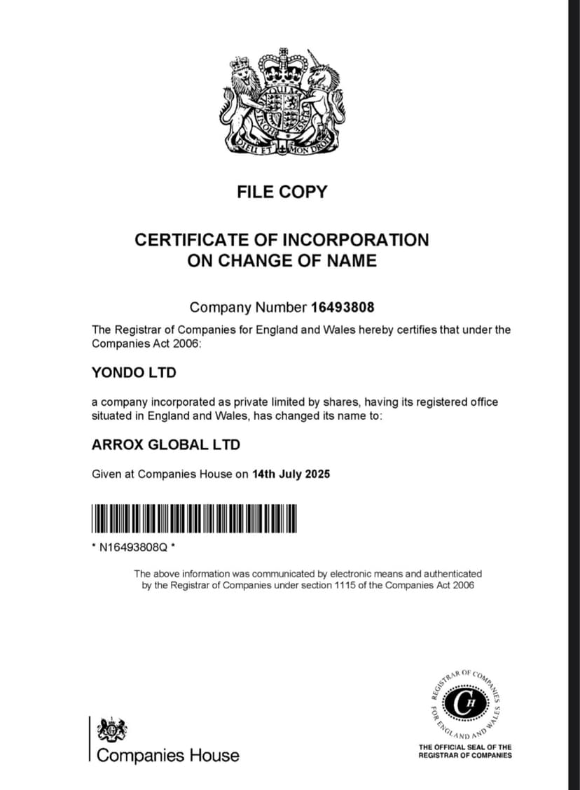 ArroxChain-Certification